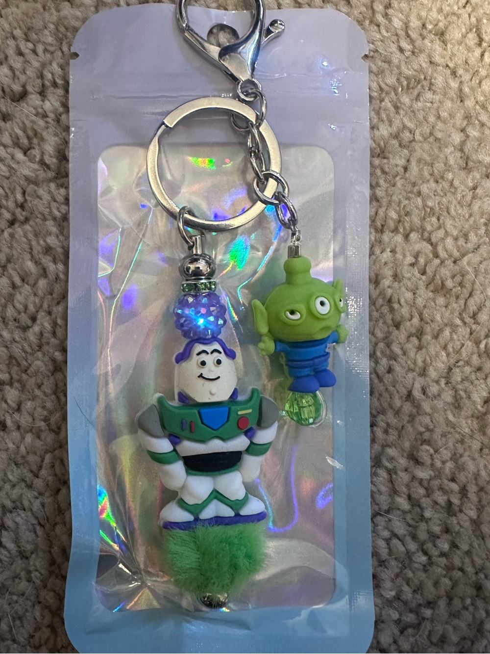 Buzz and Alien Bag Charm